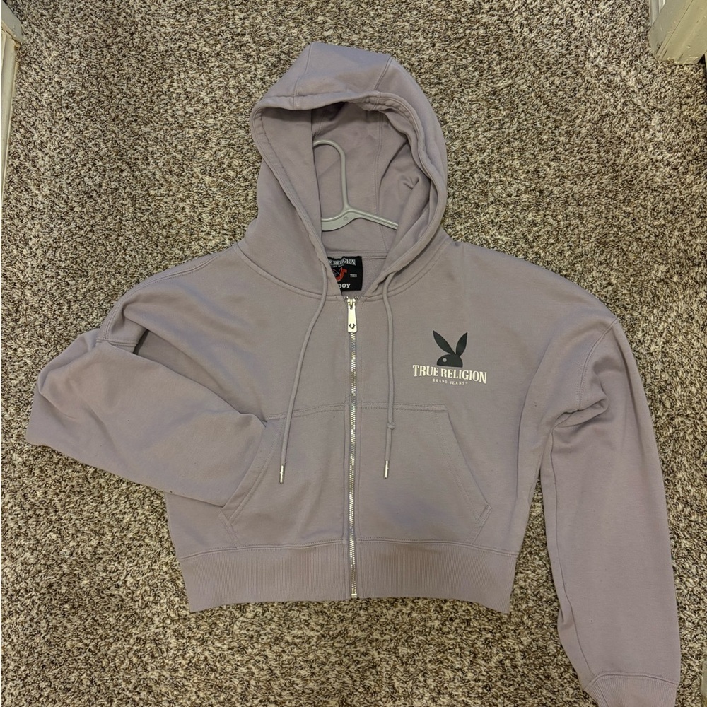 True Religion x Playboy Lavendar zip up
